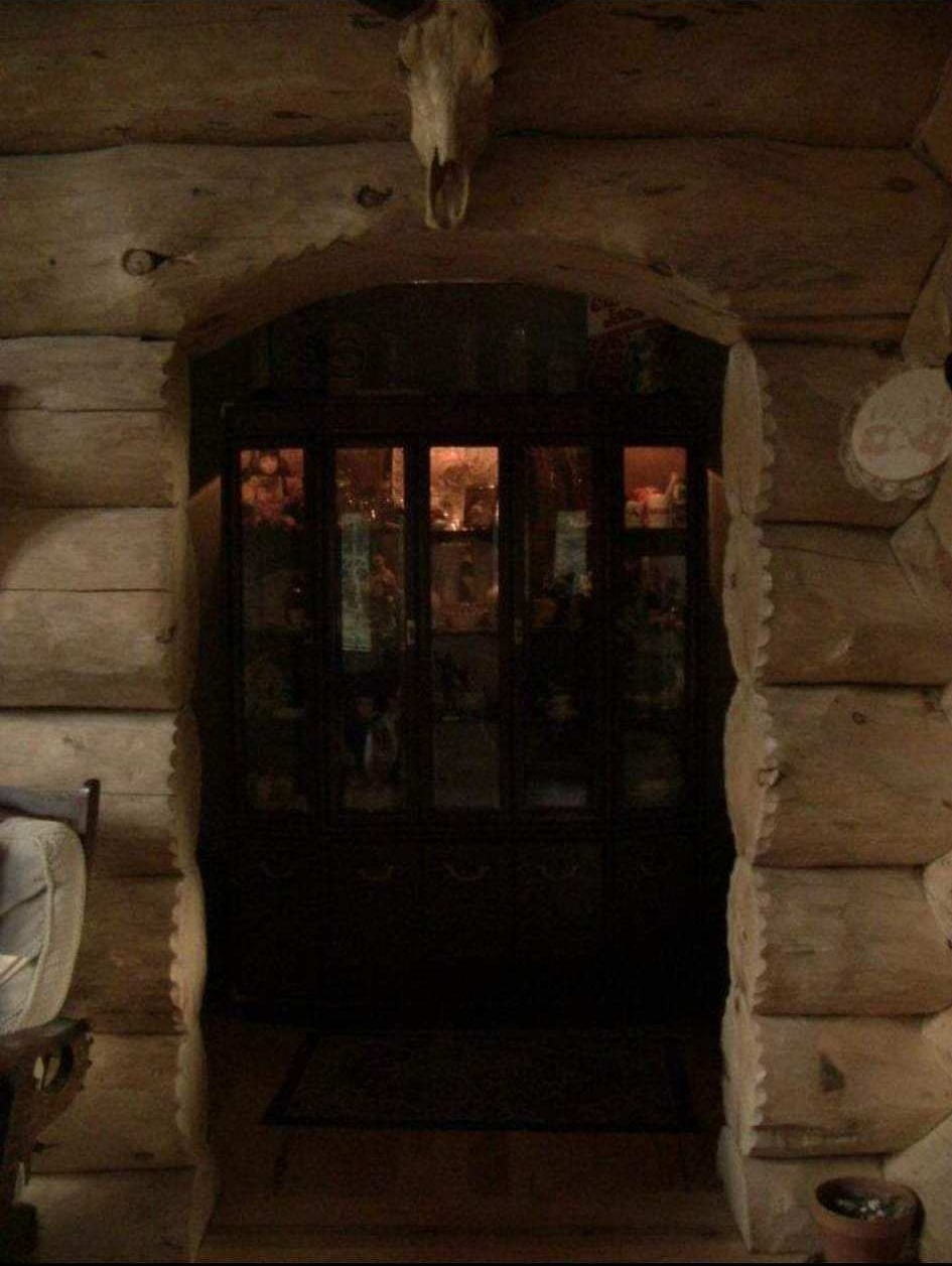 Log archway detail